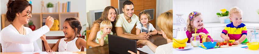 early childhood education images of teachers and parents and children