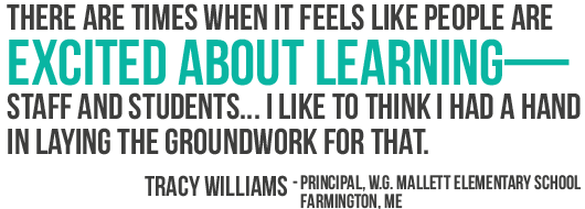 There are times when it feels like people are excited about learning-staff and students... I like to think I had a hand in laying the groundwork for that.