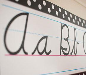 english alphabet letters in class